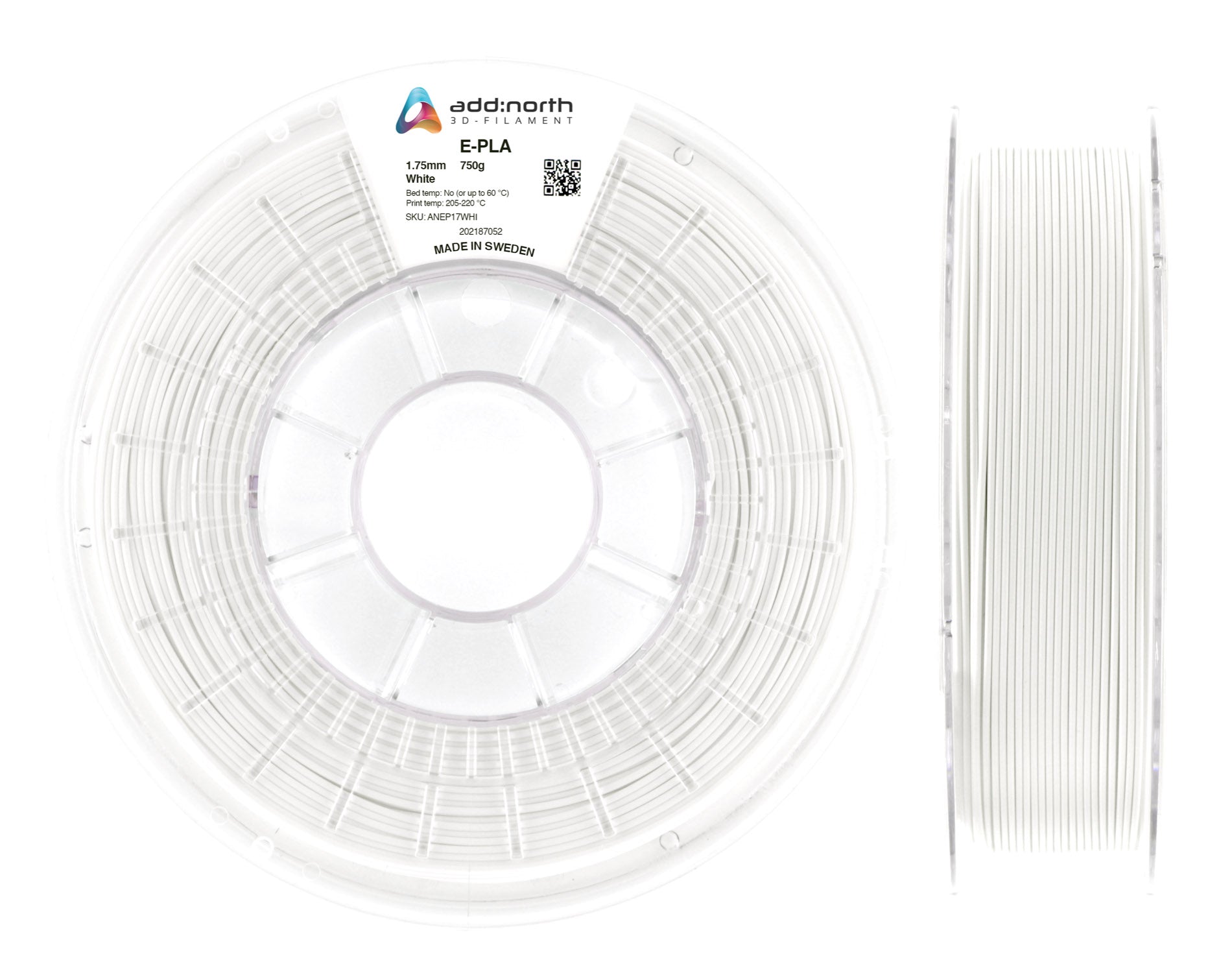 E-PLA - 1.75mm - 2300g - White