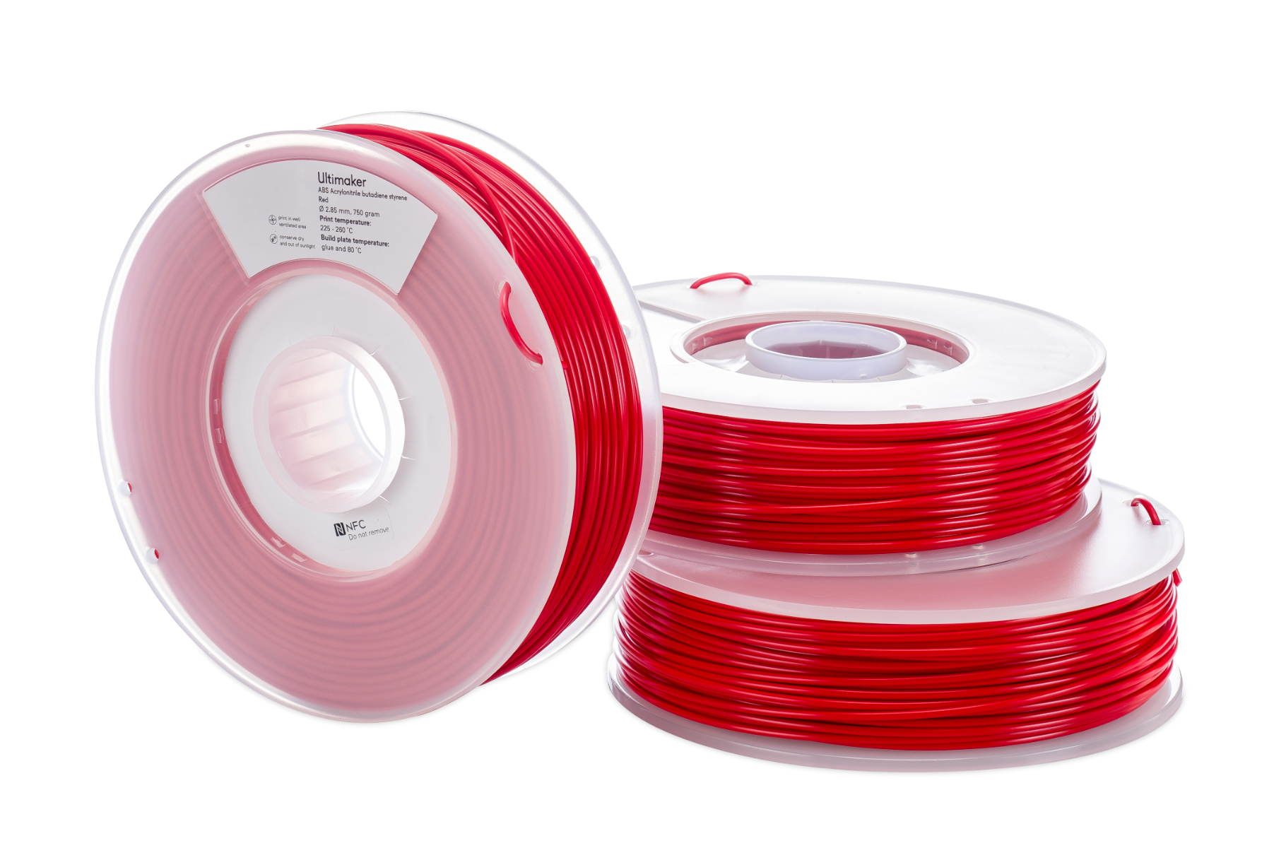 ABS Ultimaker Red 750g - Ultimaker - Solid Print3D Danmark - ABS Ultimaker Red 750g
