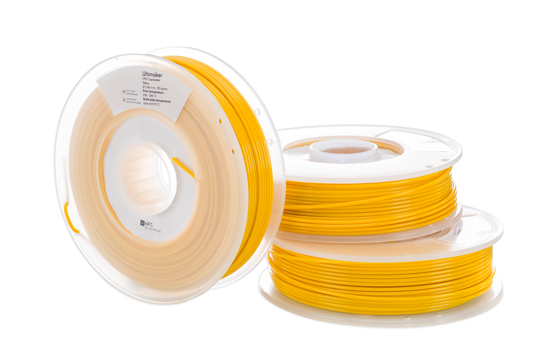 CPE Ultimaker Yellow 750g - Ultimaker - Solid Print3D Danmark - CPE Ultimaker Yellow 750g