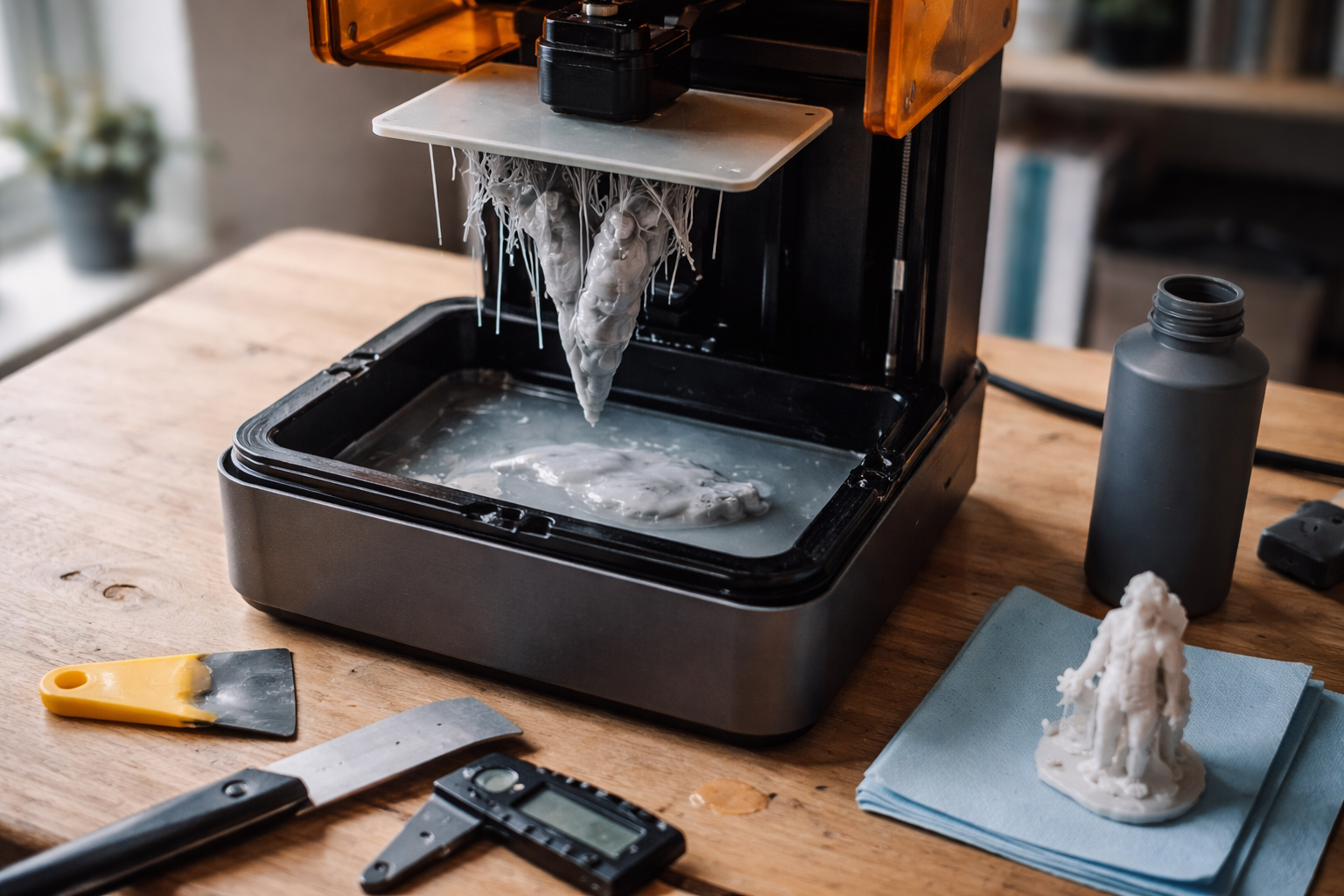 Har dine resin supports også sendt halvprintede ligposer ned i FEP’en?