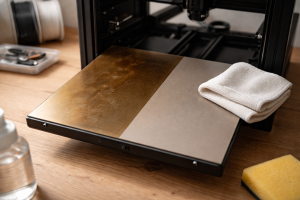 Jeg troede min Z-offset var skæv - det var bare en fedtet PEI-plade