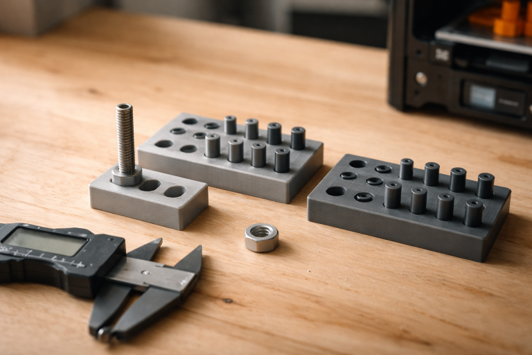 PLA vs resin: sådan får du huller og tapper til faktisk at passe