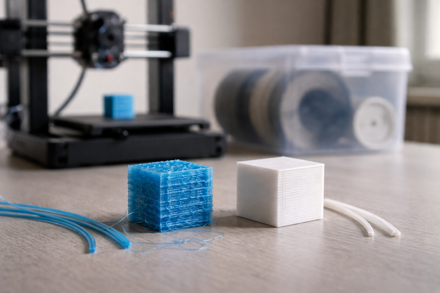 Tørt vs. klamt filament: sådan redder du PLA, PETG og TPU