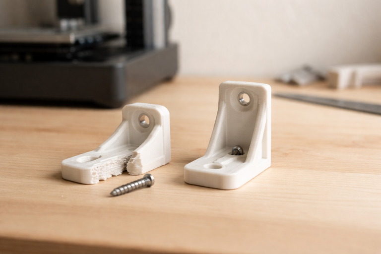 Det er ikke infill der knækker dit beslag