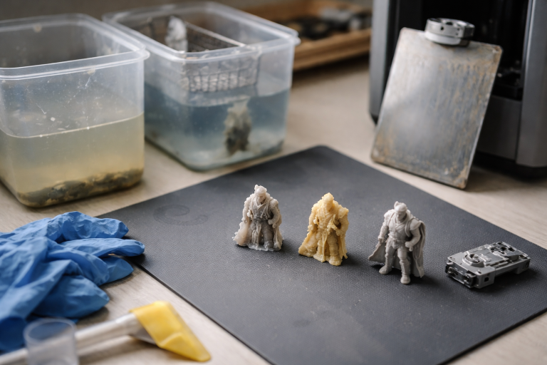 Jeg fandt ud af at mine klistrede resinprints ikke var printerens skyld