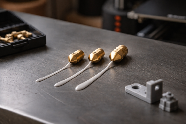 Skift dyse med vilje, ikke med håb: sådan vælger du 0,4, 0,6 eller 0,8 mm