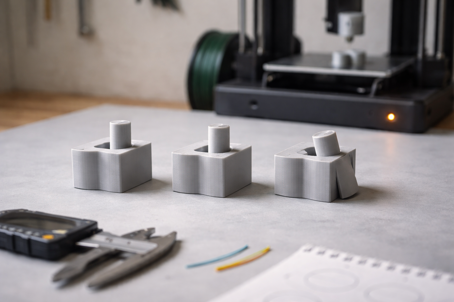 Spilrum vs stram pasning - sådan rammer du tolerancer i 3D‑print