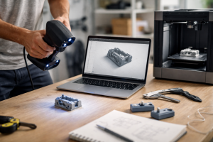 3D-scanning og reverse engineering til 3D-print: sådan går du fra fysisk del til færdigt emne