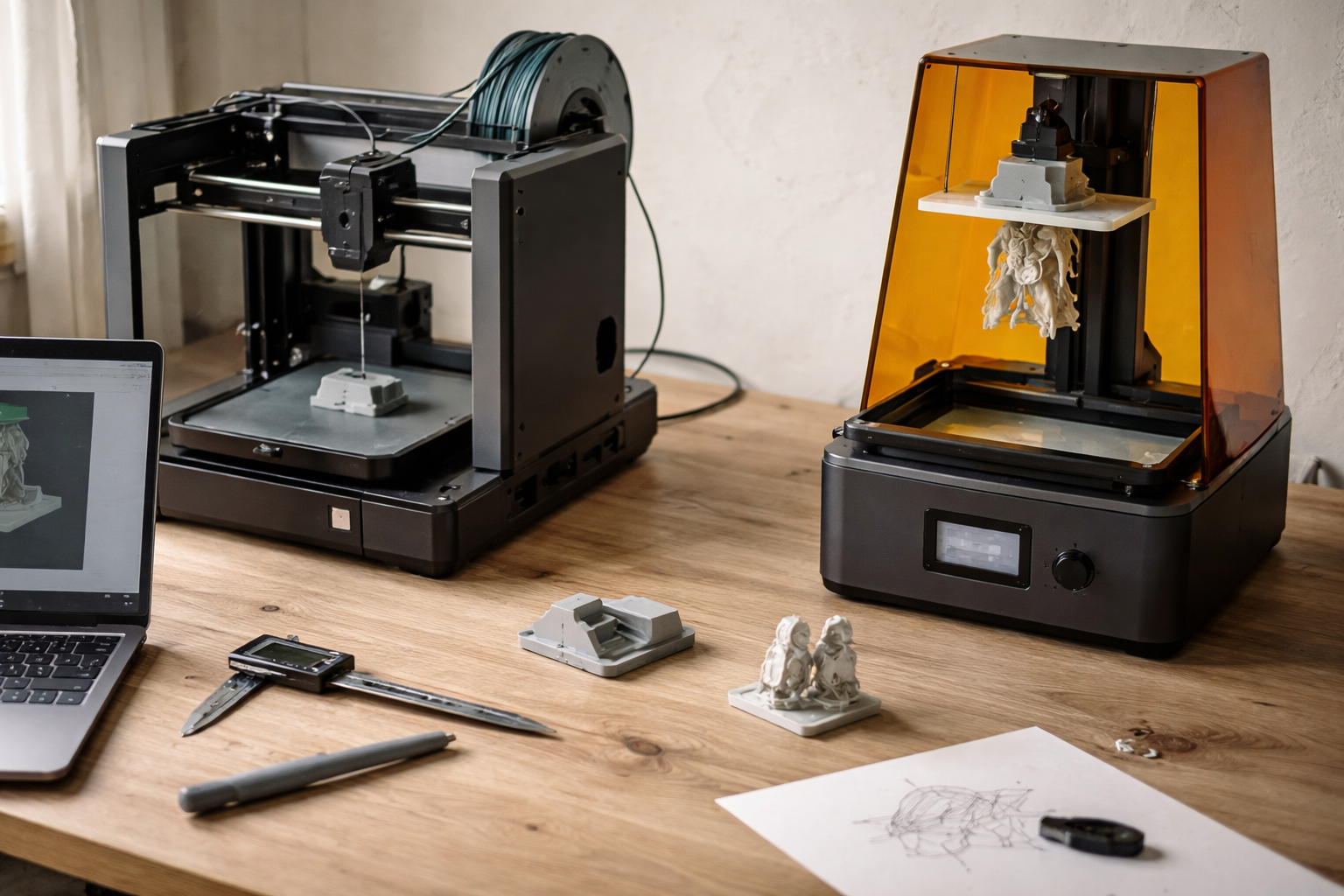 Hvad er 3D‑print? FDM, resin og de vigtigste begreber forklaret