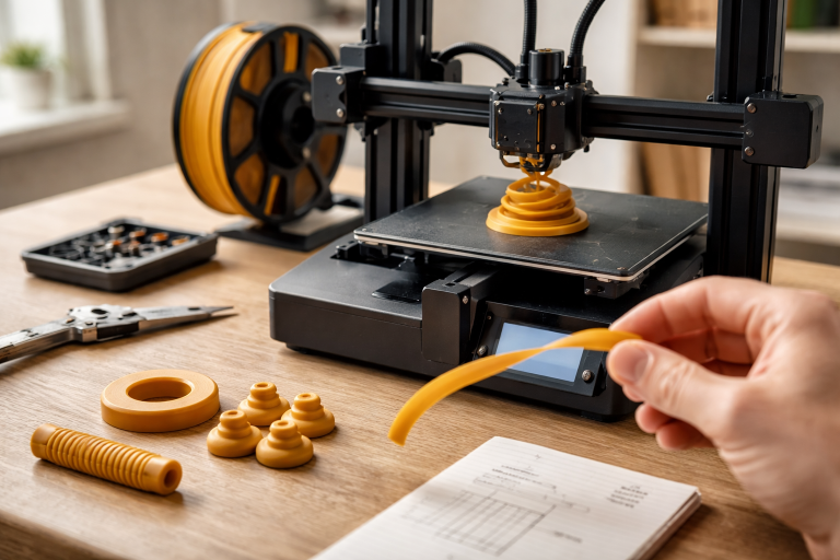 TPU 3D-print: indstillinger, printfejl og design til fleksible dele