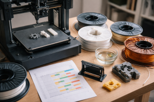 3D‑print materialer: sammenlign styrke, varme, UV, kemi og pris