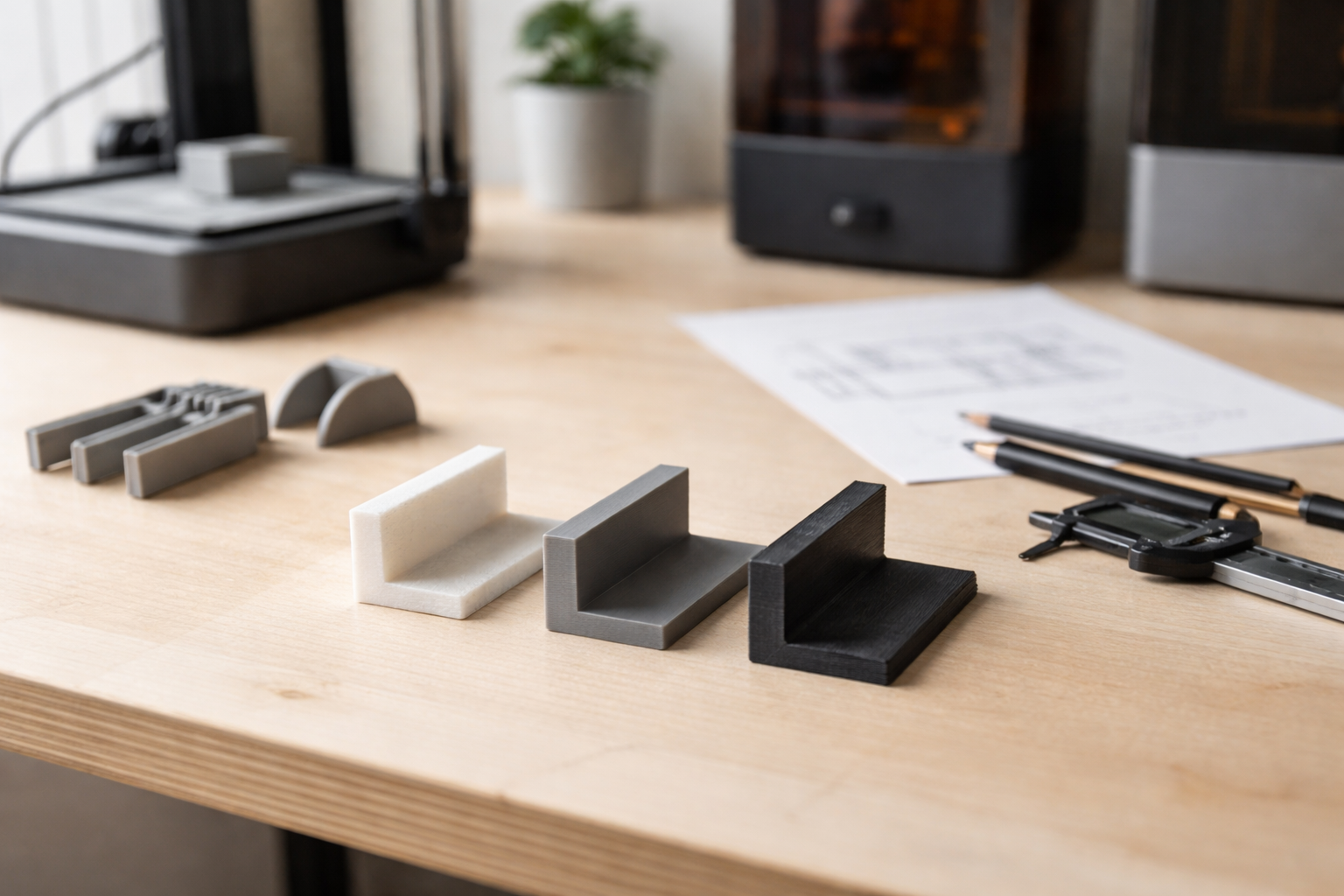 Vægtykkelse i 3D-print: designregler for FDM, SLA/MSLA og SLS